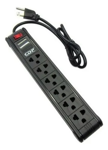 REGLETA CDP SUPRESOR DE PICOS 6 TOMAS R-SS6I