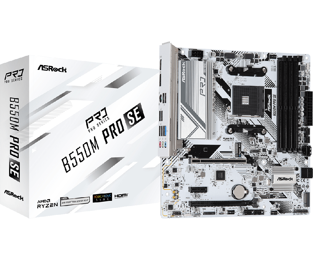 TARJETA MADRE ASROCK B550M PRO SE M-ATX AM4 4XDDR4