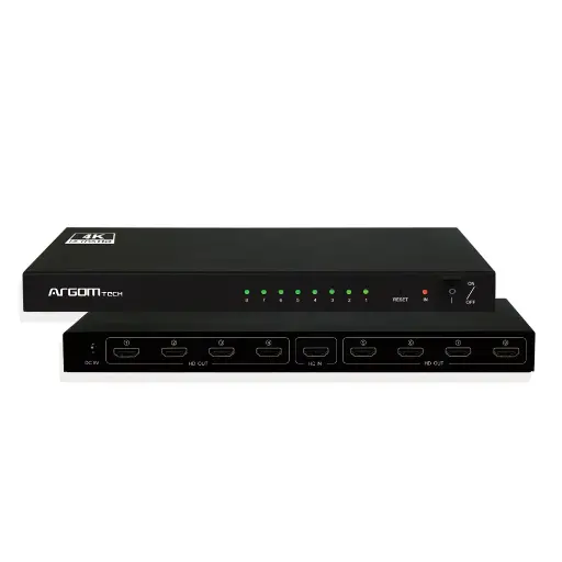 [00417] SPLITTER HDMI ARGOM 1 X 8 HDMI 4K / FULL HD 3D 255MHZ