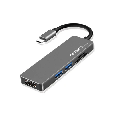 [01202] HUB ARGOM USB-C A HDMI 4K + USB 3.0 + USB 2.0 + TF ONE AXESS ARG-UB-0183
