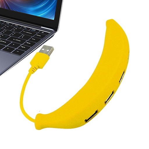 [01210] HUB USB-C A 4 X USB 2.0 FORMA DE BANANA