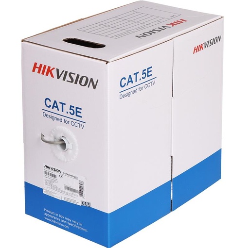 [00980] BOBINA CABLE UTP CAT 5E 305M INTERIOR HIKVISION 100% DS-1LN5E-E/E GRIS