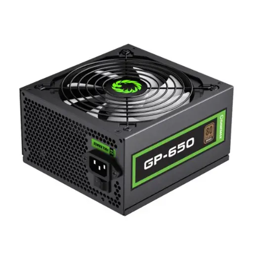 [00769] FUENTE DE PODER 650W GAMEMAX GP-650 CERTIFICADA 80+ BRONZE NEGRA 