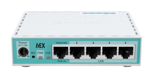 [01397] ROUTER MIKROTIK HEX REFRESH E50UG 512RAM /128 MB 64BIT