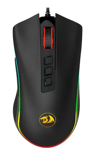 [00634] MOUSE GAMER REDRAGON COBRA M711 10.000 DPI RGB USB NEGRO 