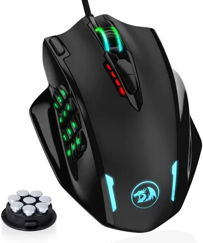 [00626] MOUSE GAMER REDRAGON IMPACT M908 12.400 DPI RGB USB NEGRO