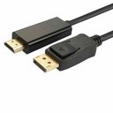 [00491] CABLE ADAPTADOR DISPLAYPORT (DP) A HDMI  JEMIP 2K/4K 1.8MTS
