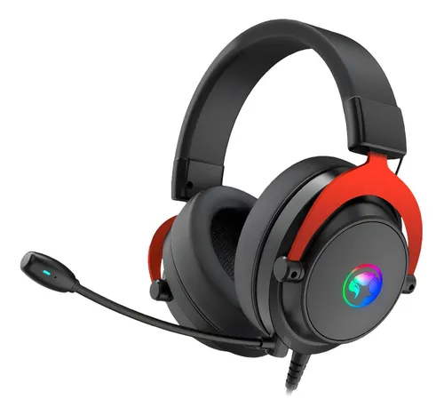 [01011] AUDIFONO CON MICROFONO GAMING MARVO HG9067 TACTIC 70 RGB USB 7.1 NEGRO
