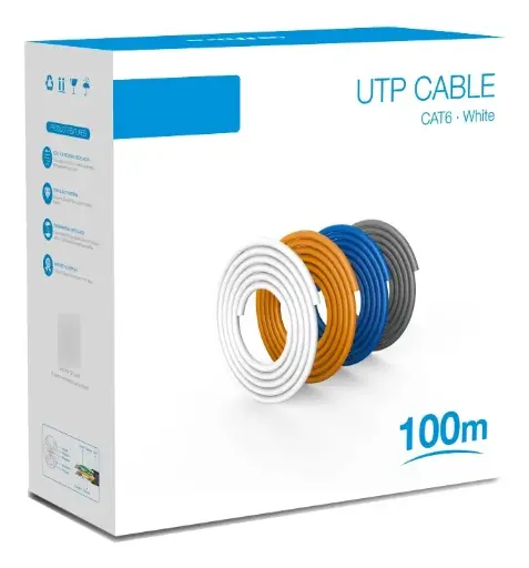 [01449] BOBINA CABLE UTP CAT 6 100M DAHUA 100% DH-PFM920I-6UN-C-100
