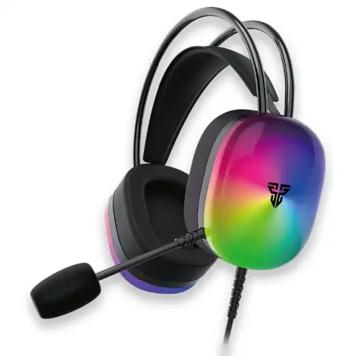 [01462] AUDIFONO CON MICROFONO GAMING FANTECH AURORA HG29 BK USB 7.1 RGB NEGRO 