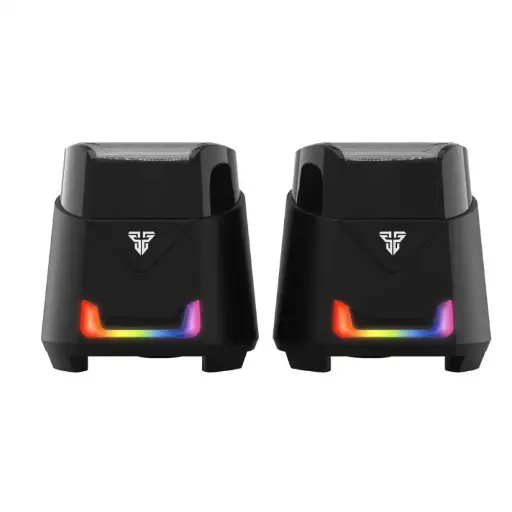 [01469] CORNETAS MULTIMEDIA FANTECH HELLSCREAM GS205 BK 3.5+USB 6W RGB NEGRO