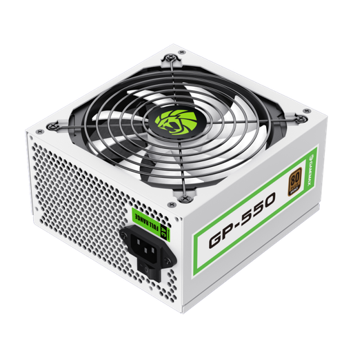[01508] FUENTE DE PODER 550W GAMEMAX GP-550W 80 PLUS BRONZE  BLANCA 