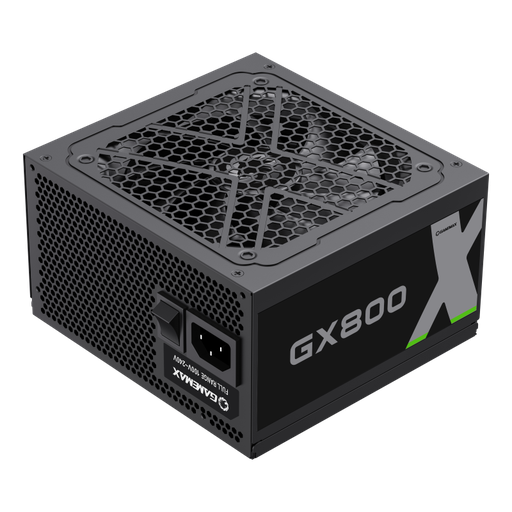 [01510] FUENTE DE PODER 800W GAMEMAX GX-800 CERTIFICADA 80+ GOLD NEGRA