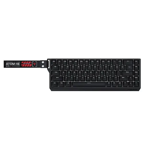 [01600] TECLADO MAGNETICO FANTECH ATOM HE68 MK811 INGLES 75%  NEGRO SW-ESMERALDA