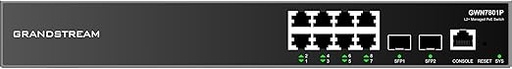 [01631] SWITCH 8 PUERTOS POE CON 2 UP SFP GRANDSTREAM GWN7801 CAPA 2+ 150W