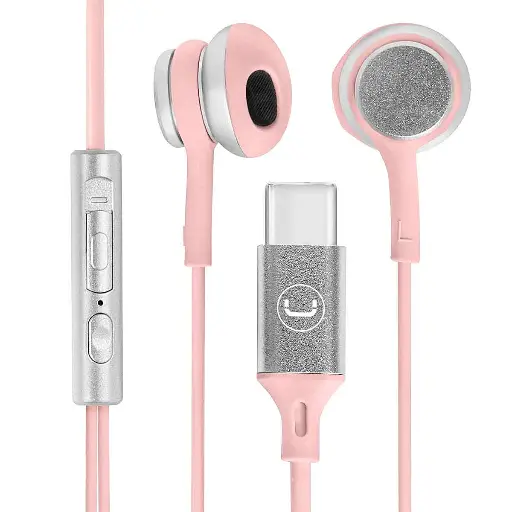 [01710] AUDIFONO MANOS LIBRES CON REDUCCION DE RUIDO ULTRA HS7005PK USB-C ROSADO