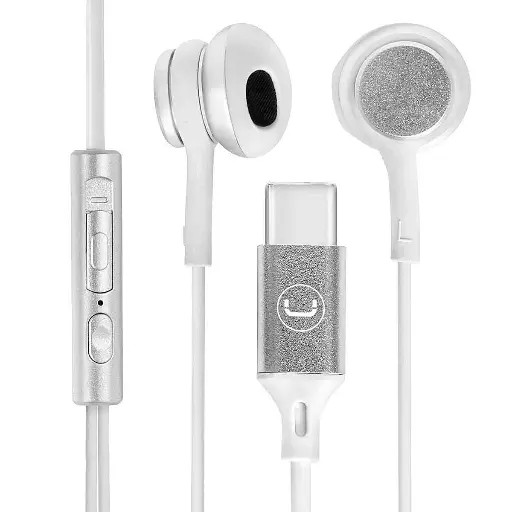 [01711] AUDIFONO MANOS LIBRES CON REDUCCION DE RUIDO ULTRA HS7005WT USB-C BLANCO