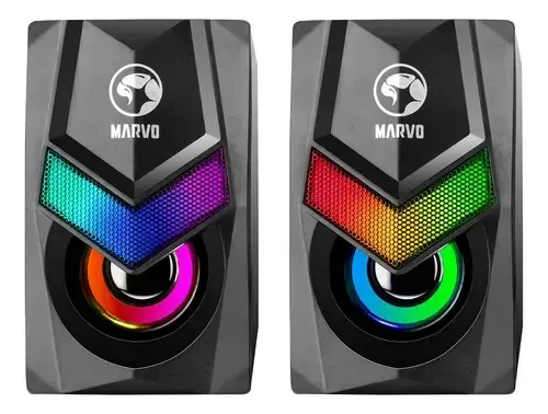 [01728] CORNETAS MULTIMEDIA MARVO SG-118 SG-285BK HAVOC 10 3.5+USB RGB NEGRO
