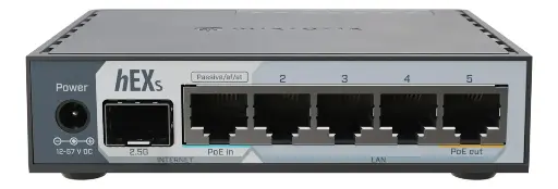 [01740] ROUTER MIKROTIK HEX S SF E60IUGS 5 PUERTOS GIGABIT + 1 SFP+
