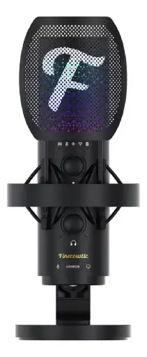 [01845] MICROFONO STREAMING FANTECH RESONO WFM01 BK INALAMBRICO CON TRIPODE CANCELACION DE RUIDO