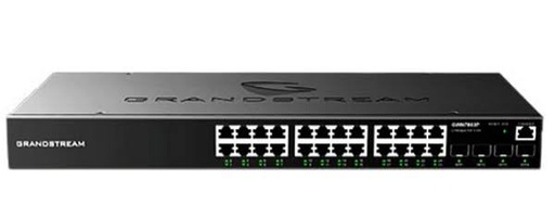 [01884] SWITCH GRANDSTREAM GWN7803PH PRO 24 PUERTOS POE GIGABIT CON 4 UP SFP+ RACK CAPA 2+ 370W (copia)