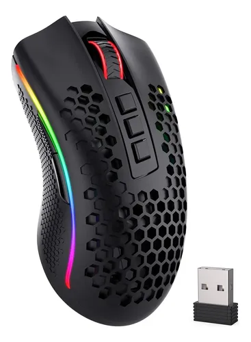 [01896] MOUSE GAMER REDRAGON STORM PRO M808-KS 16000 DPI INALAMBRICO NEGRO