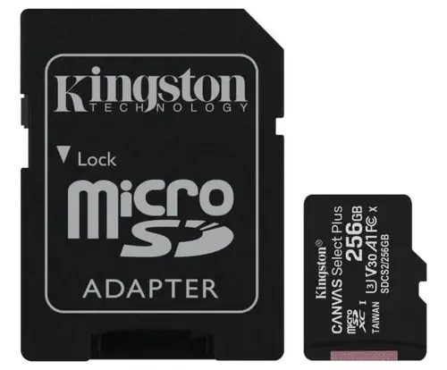 [01968] MEMORIA MICROSD XC/UHS-I 256GB KINGSTON SDCS2/256GB CLASE 10 CANVAS GO PLUS 