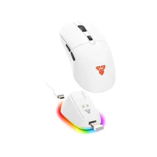 [02002] MOUSE GAMER FANTECH KANATA WG9RD WH RGB 12000 DPI INALAMBRICO BLANCO