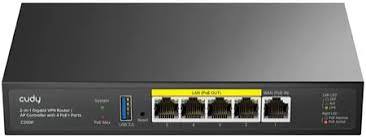 [02027] ROUTER VPN CUDY GIGABIT 2 EN 1CONTROLADOR DE PUNTO DE ACCESO CON 4 PUERTOS POE+