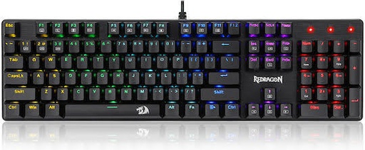 [02034] TECLADO MECANICO REDRAGON SINDRI K671-SP 100% ESPAÑOL NEGRO SW-ROJO