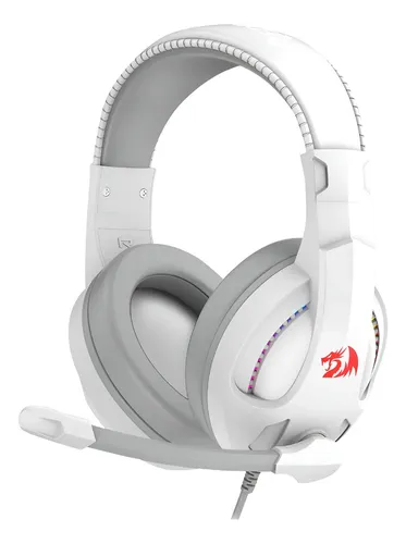 [02043] AUDIFONO CON MICROFONO GAMING REDRAGON CRONUS H211W-RGB 3.5MM MULTIPLATAFORMA RGB BLANCO
