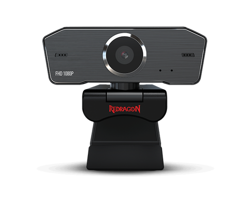 [02052] CAMARA WEB REDRAGON HITMAN GW800-1 1080P MICROFONOS DUALES USB NEGRO