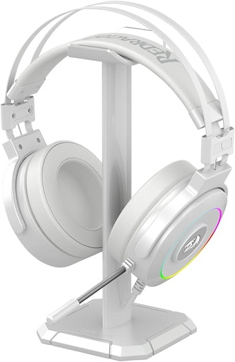 [00729] AUDIFONO CON MICROFONO GAMING REDRAGON LAMIA 2  H320RGB-1 USB 7.1 CON BASE BLANCO