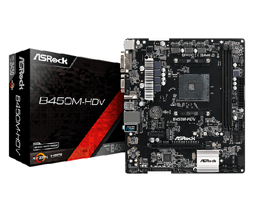 [01367] TARJETA MADRE ASROCK B450M PRO-VDH M-ATX AM4 2XDDR4