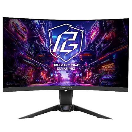 [02100] MONITOR ASROCK 27" PHANTOM GAMING VA CURVO 180HZ 1MS 2K 1440P S-RGB MO-PG27QRT1B NEGRO 