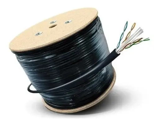 [00204] BOBINA CABLE UTP 305M CAT 5E EXTERIOR WIREPLUS CCA 