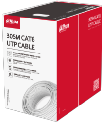 [00860] BOBINA CABLE UTP CAT 6 305M INTERIOR DAHUA 100% DH-PFM920I-6UN-CN