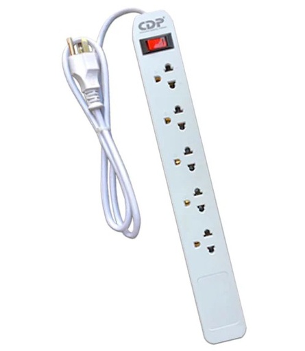 [00432] REGLETA AVTEK 6 TOMAS SUPRESOR PICOS 10AMP