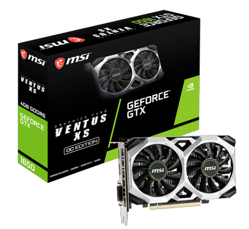 [01073] TARJETA DE VIDEO MSI GTX 1650 D6 VENTUS XS OCV1