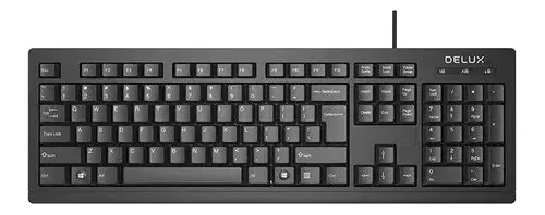 [00889] TECLADO DELUX K6012 USB